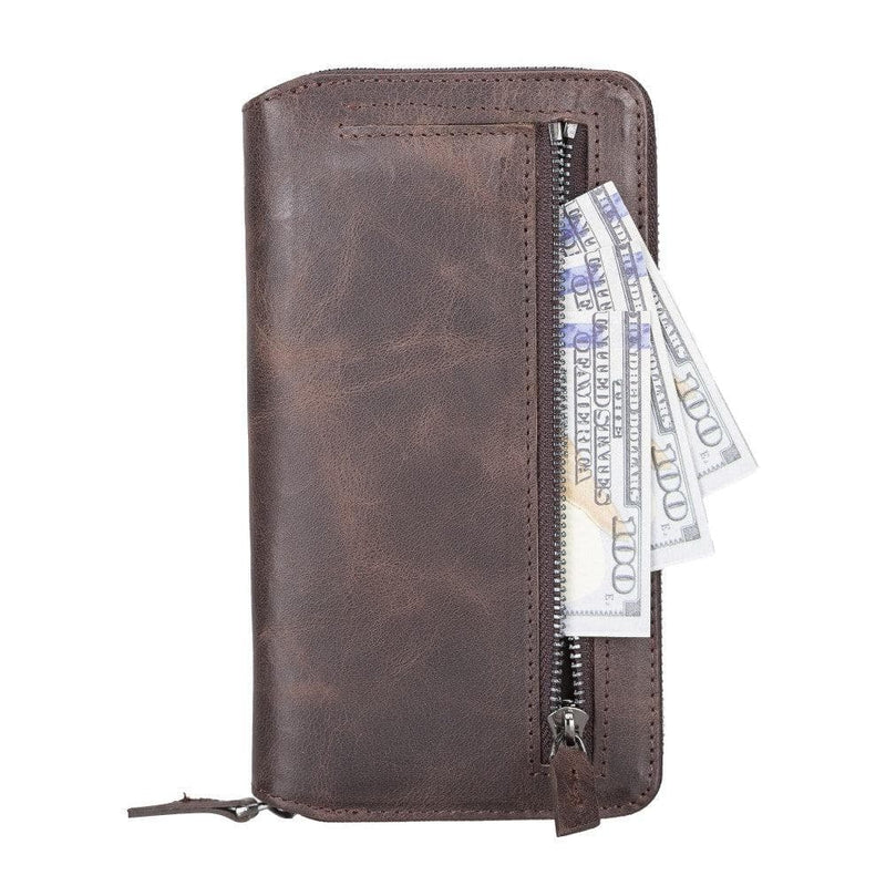 Detachable Leather Zipper Wallet Cases for Apple iPhone 13 Series - Puck's