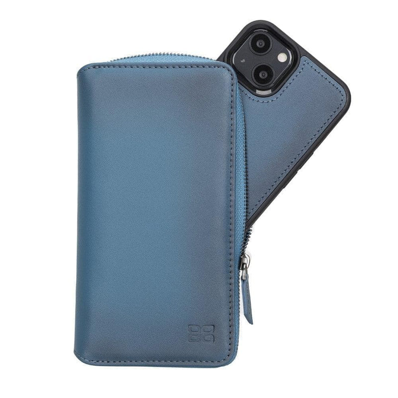 Detachable Leather Zipper Wallet Cases for Apple iPhone 13 Series - Puck's