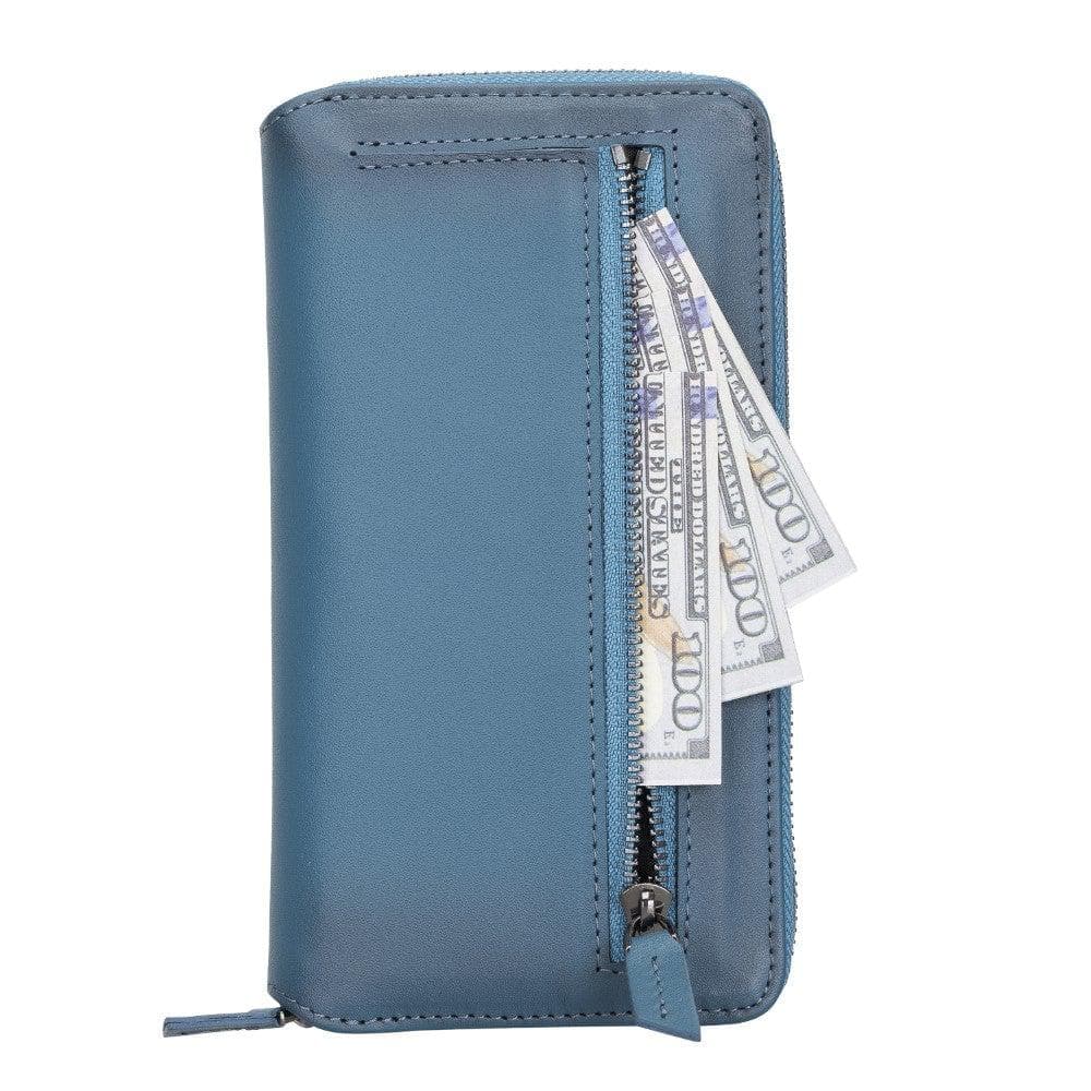 Detachable Leather Zipper Wallet Cases for Apple iPhone 13 Series - Puck's