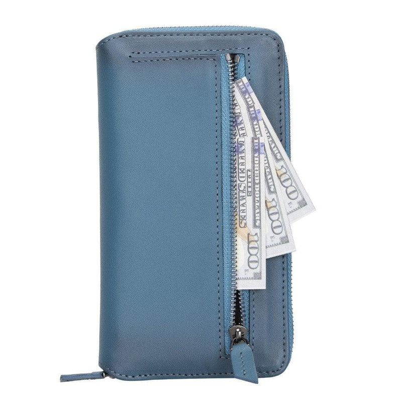 Detachable Leather Zipper Wallet Cases for Apple iPhone 13 Series - Puck's