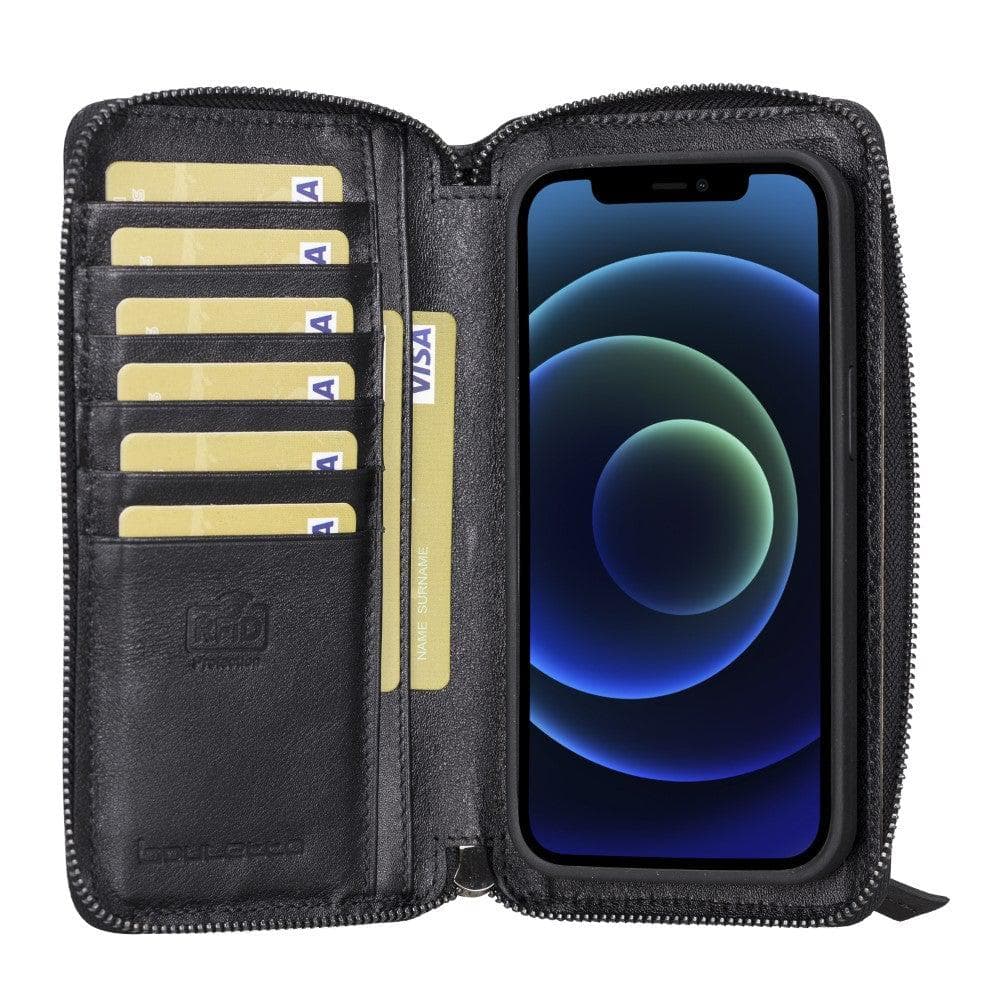 Detachable Leather Zipper Wallet Cases for Apple iPhone 13 Series - Puck's