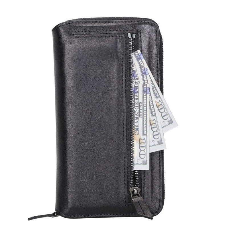 Detachable Leather Zipper Wallet Cases for Apple iPhone 13 Series - Puck's