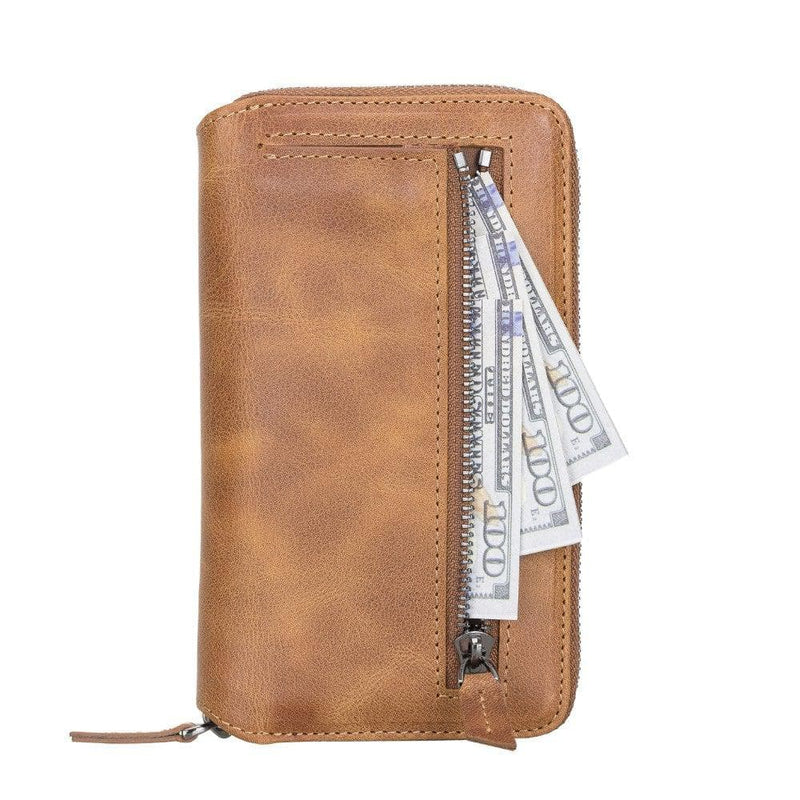 Detachable Leather Zipper Wallet Cases for Apple iPhone 13 Series - Puck's