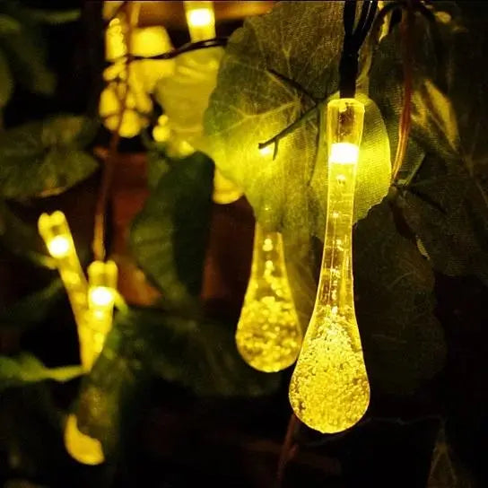 Dew Droplets 20 LED Solar Lights Falling Like Dew - Puck's