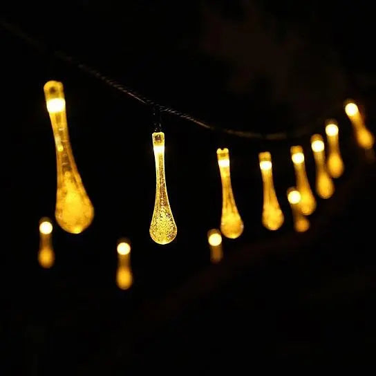 Dew Droplets 20 LED Solar Lights Falling Like Dew - Puck's