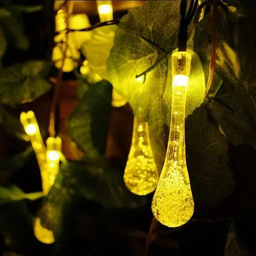 Dew Droplets 20 LED Solar Lights Falling Like Dew - Puck's