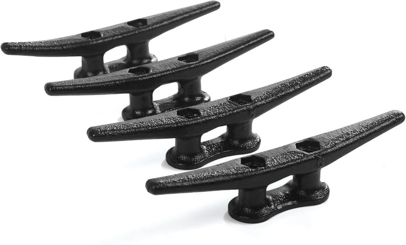 Dock Cleats - Galvanized Boat Cleats - Iron Boat Dock Cleats for Maritime, Coastal, and Beach Decor - Puck's