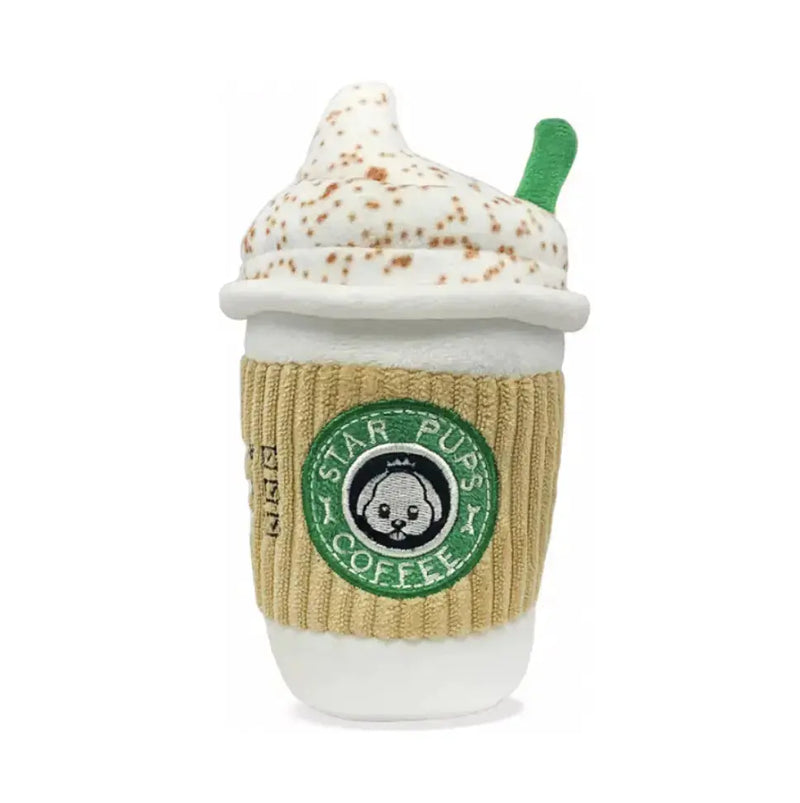 Dog Sound Spice Latte Plush Toy - Puck's