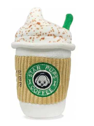 Dog Sound Spice Latte Plush Toy - Puck's