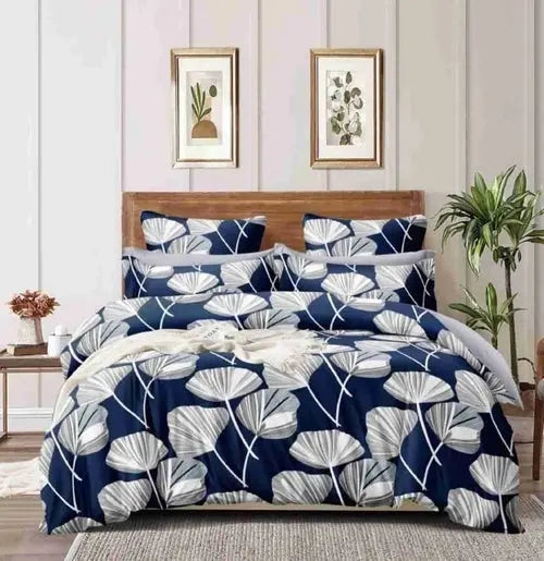 Double Bed Sheet 3 Pc Set (1 Double Bedsheet + 2 Pillow Covers) Teal - Puck's