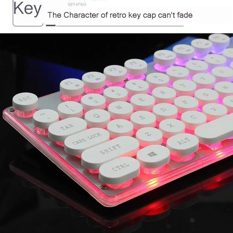 Dragon LED Backlight Gaming USB Wired Keyboard Mouse Set - Puck's