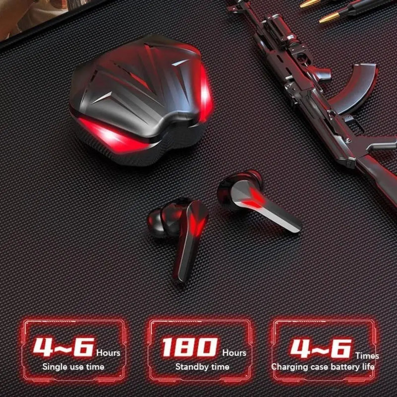 Dragon Red Flame Bluetooth Earbuds - Puck's