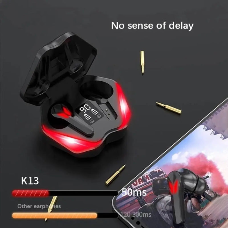Dragon Red Flame Bluetooth Earbuds - Puck's