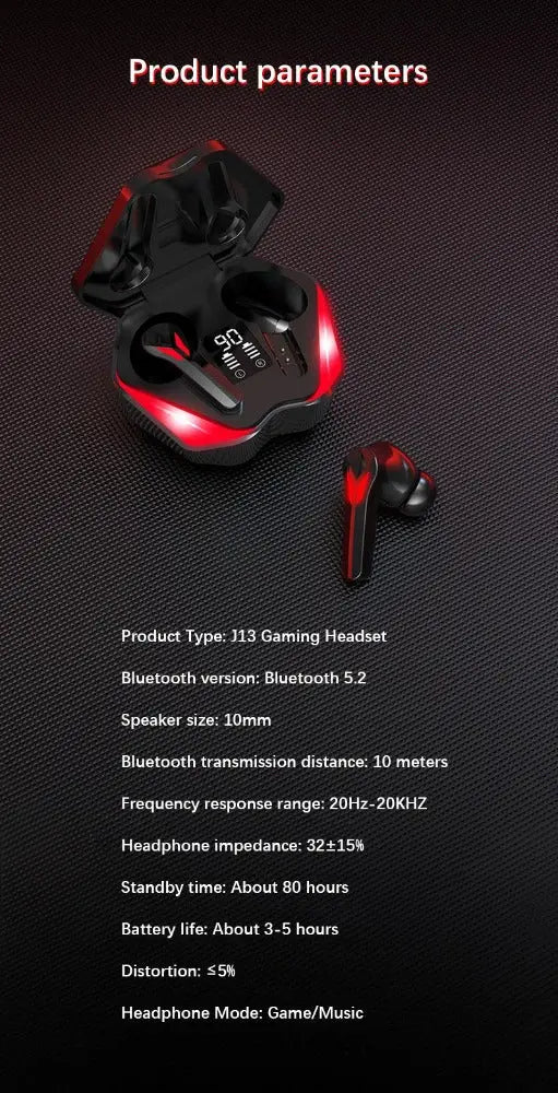 Dragon Red Flame Bluetooth Earbuds - Puck's