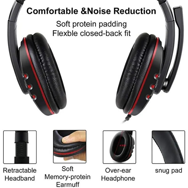 Dragon Space G3600 Wired Stereo Gaming Headset - Puck's