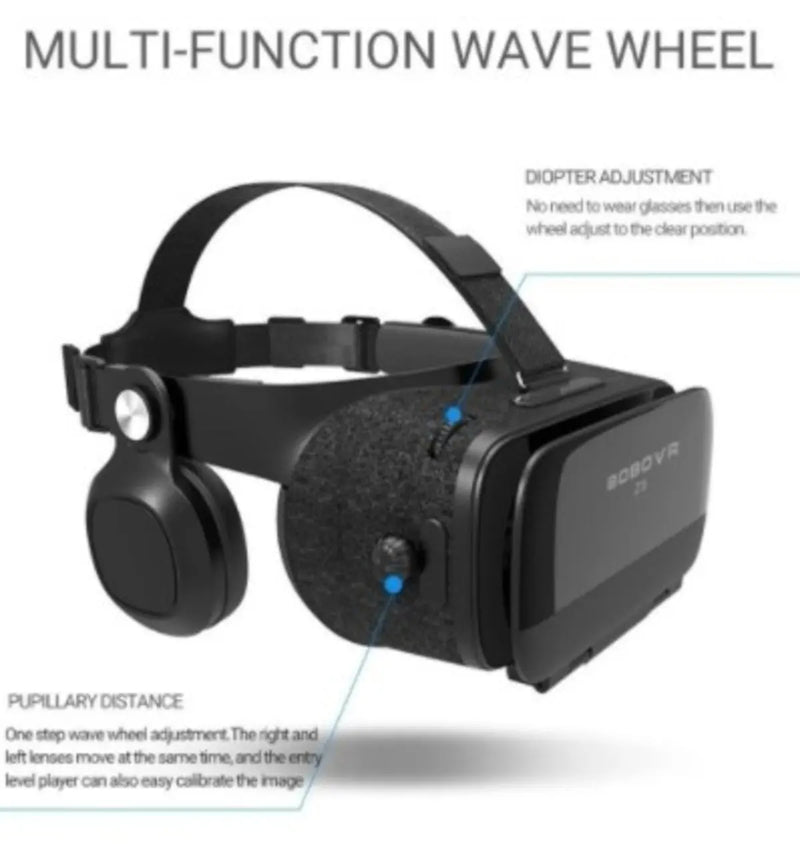 Dragon VR Gaming 3D Stereo Headset with Bluetooth Gaming Controller - Puck's