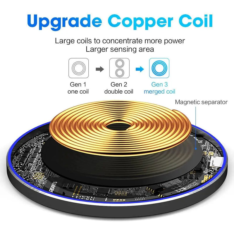 Dragon W9 30W Wireless Charging Pad - Puck's