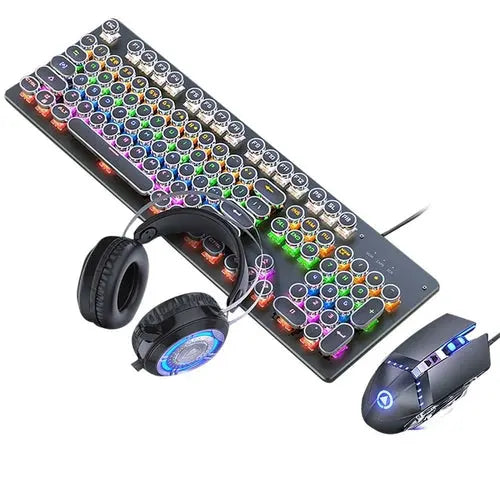 Dragon  X1Z Mechanical Gaming Keyboard Mouse Set with Gaming - Puck's