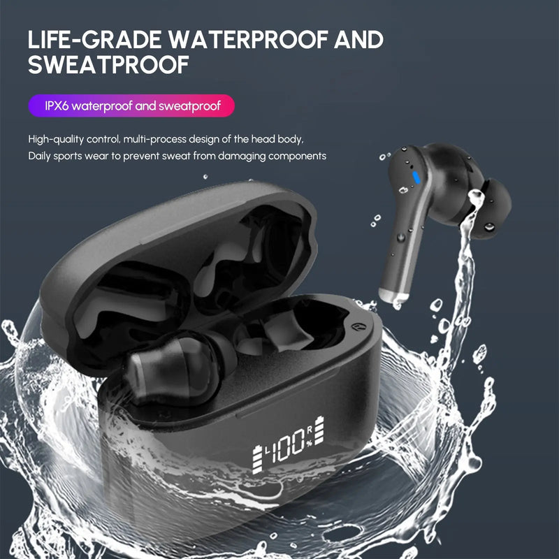 Dual Noise Cancelling True Wireless Earbuds Bluetooth Headphones - Puck's