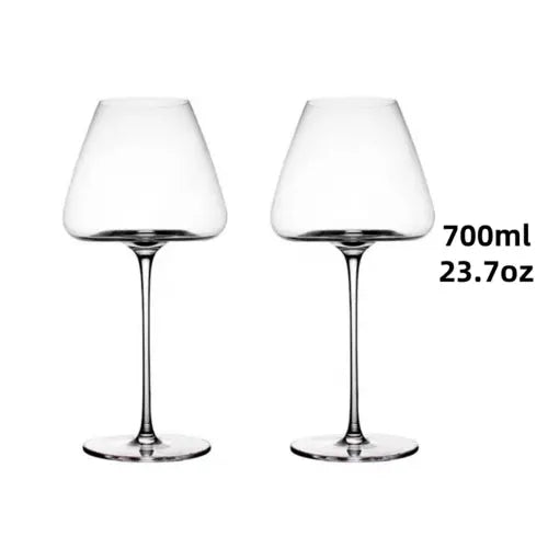 Elegant LeadFree Crystal Wine Glass Set  Versatile Sizes - Puck's