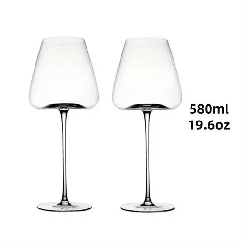 Elegant LeadFree Crystal Wine Glass Set  Versatile Sizes - Puck's