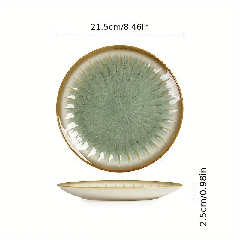 Elegant Nordic Ceramic Plates  Premium Vintage Dinnerware Set - Puck's