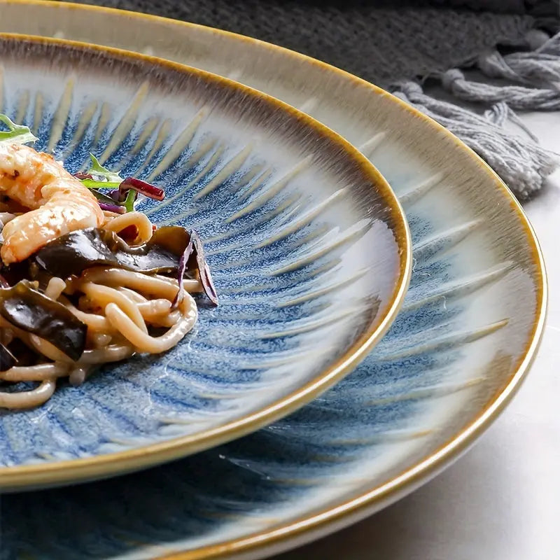 Elegant Nordic Ceramic Plates  Premium Vintage Dinnerware Set - Puck's
