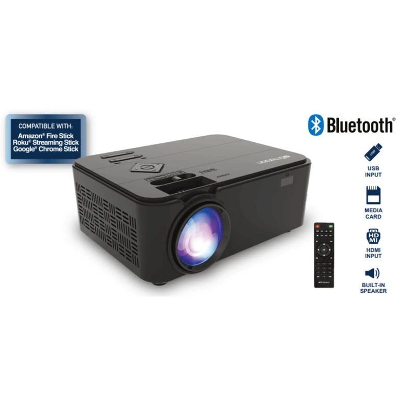 Emerson 150" Home Theater LCD Projector with 720p and Built-In Speaker - Puck's