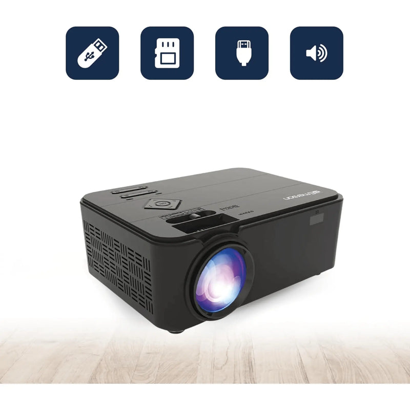 Emerson 150" Home Theater LCD Projector with 720p and Built-In Speaker - Puck's