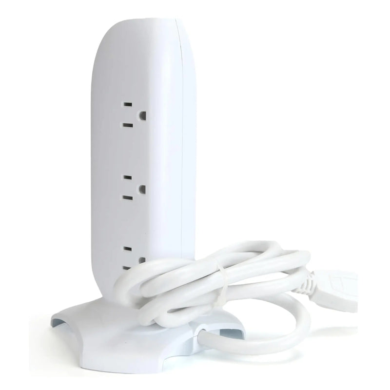 Emerson 5-Outlet + USB Charging Tower with Surge Protection - Puck's