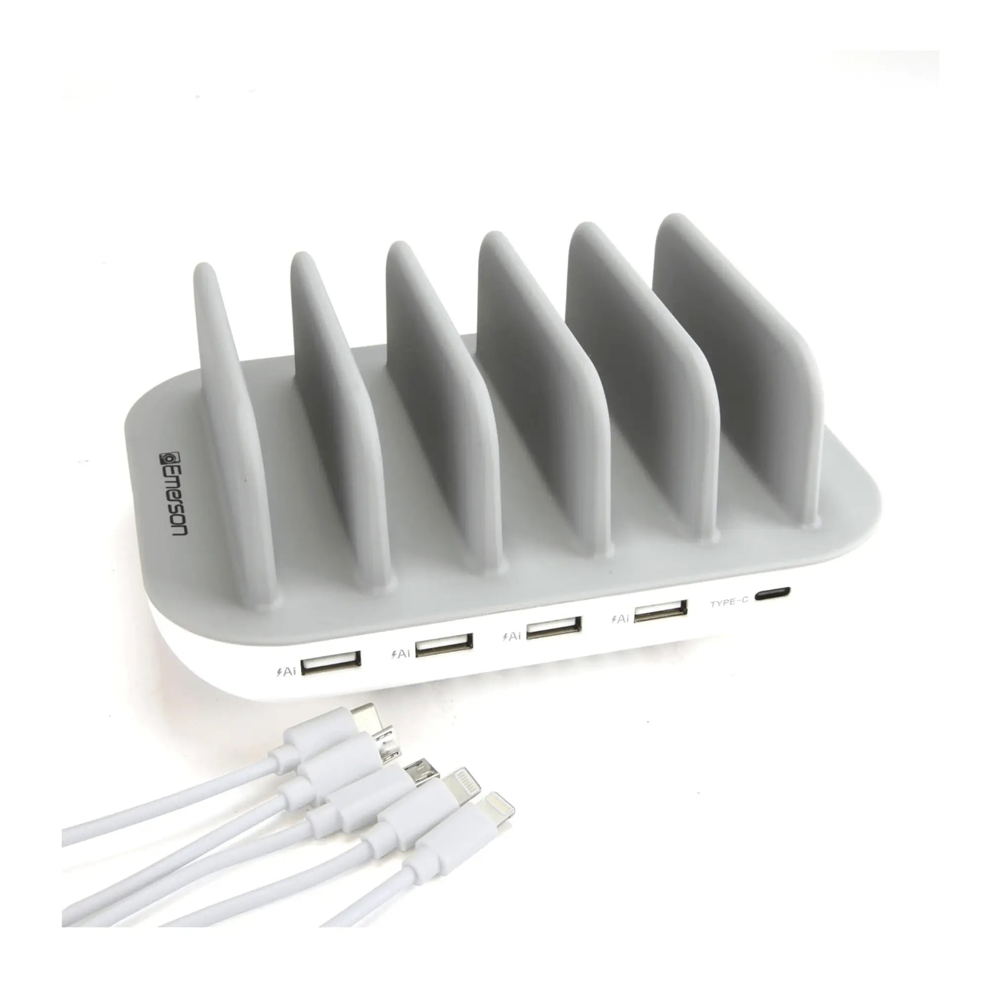 Emerson 5-Port USB Charging Station with LED Charging Indicator Light - Puck's