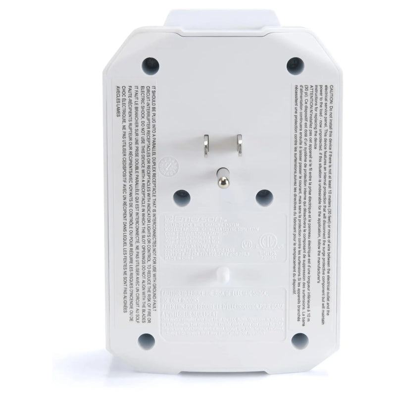 Emerson 6-Outlet + USB Wall Charger with Surge Protection and LED - Puck's