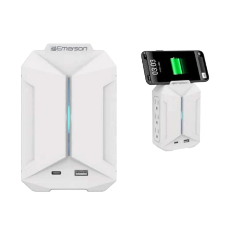 Emerson 6-Outlet + USB Wall Charger with Surge Protection and LED - Puck's