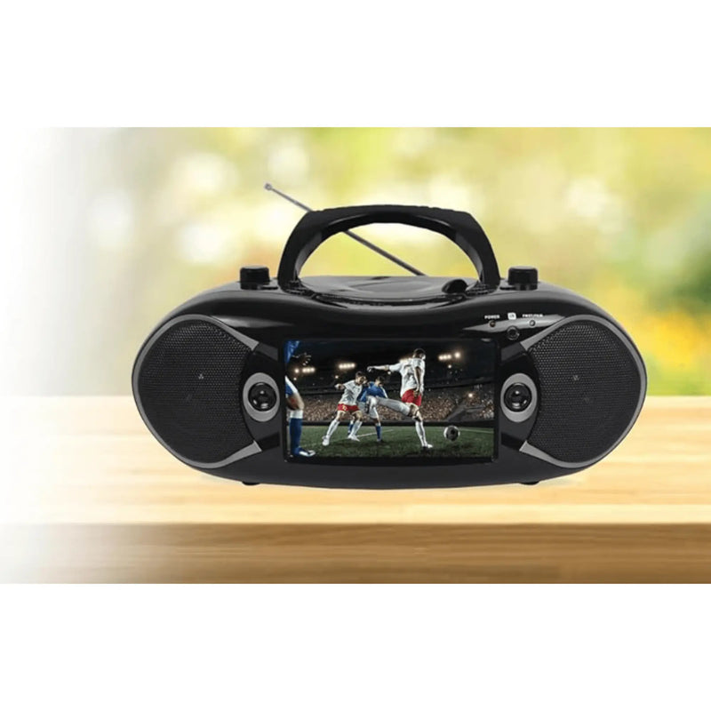 Emerson 7" Bluetooth DVD Boombox met AMFM Radio & Digitale TV - Puck's