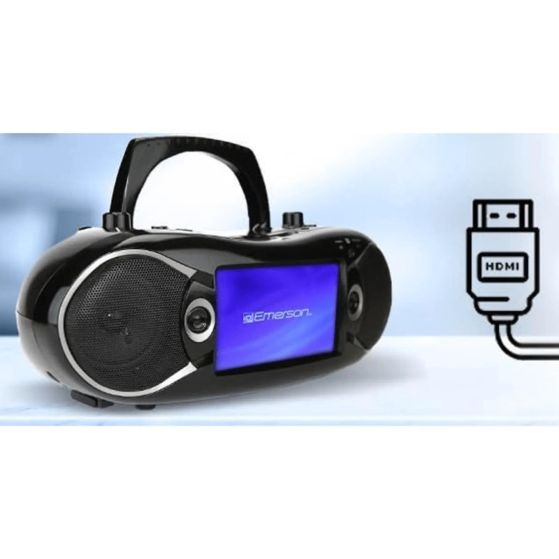 Emerson 7" Bluetooth DVD Boombox met AMFM Radio & Digitale TV - Puck's