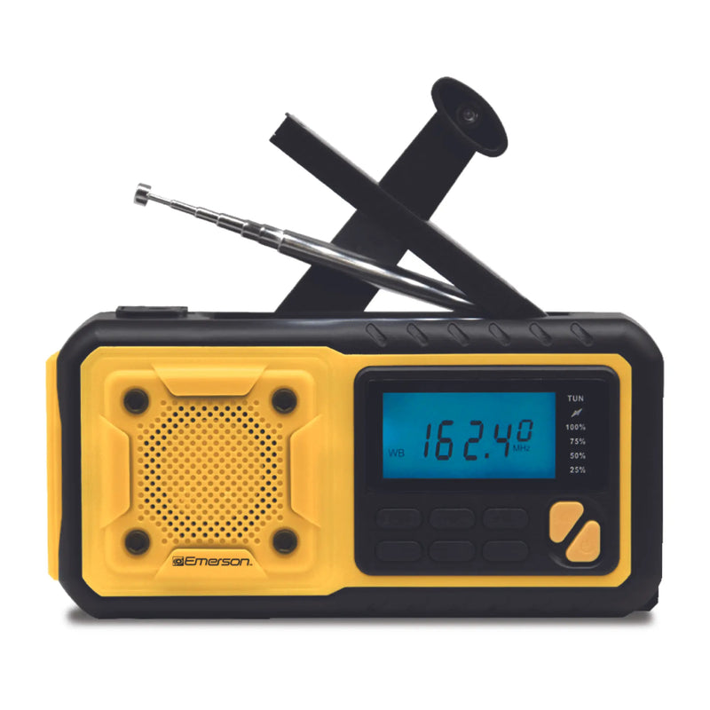 Emerson Emergency AM / FM Radio with Weather Band / Flashlight / Power - Puck's
