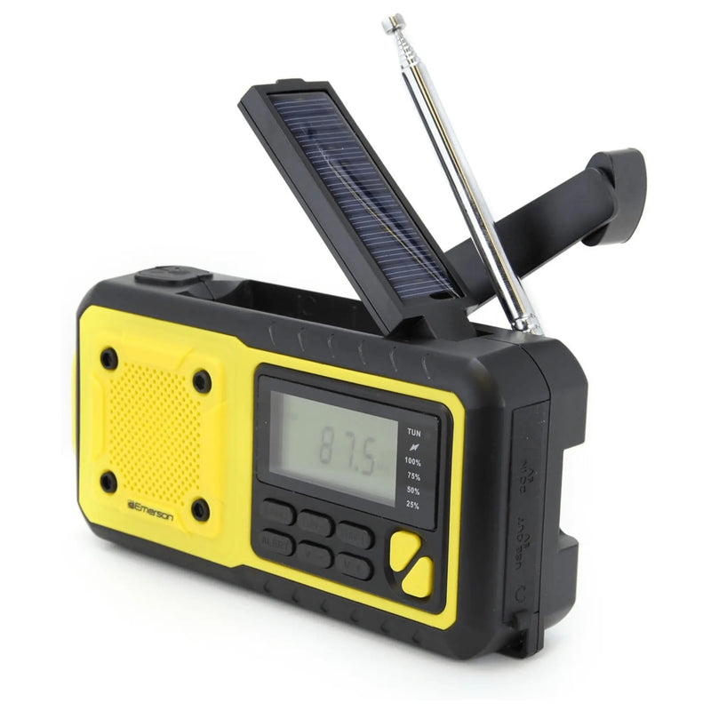 Emerson Emergency AM / FM Radio with Weather Band / Flashlight / Power - Puck's