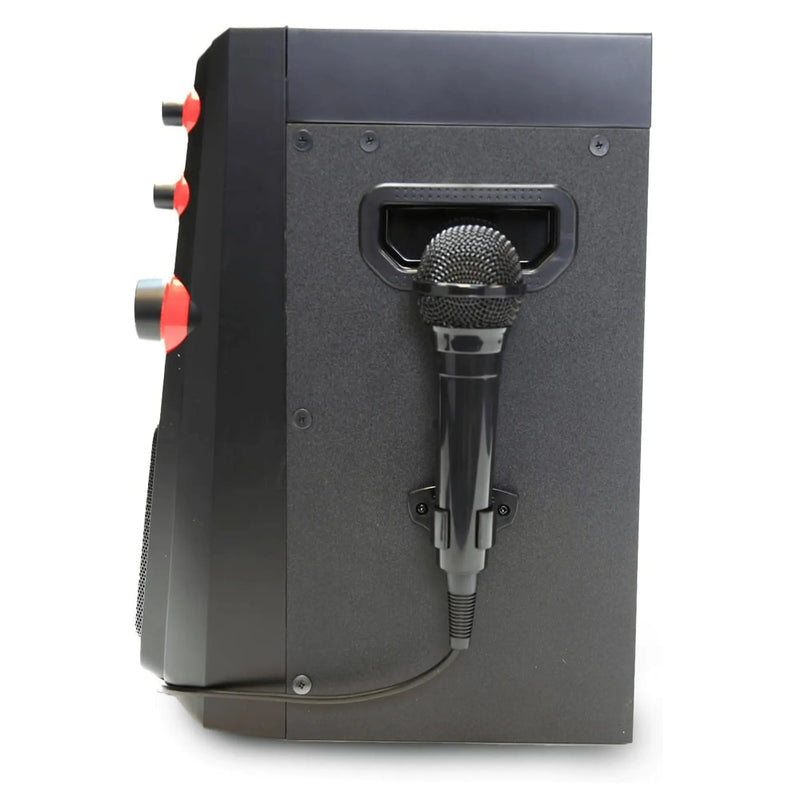 Emerson draagbaar Bluetooth karaokesysteem met 7" LCD-scherm en microfoon - Puck's