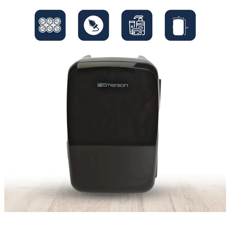 Emerson Portable Mini Fridge Cooler Quiet w Secure Latch and Holds up - Puck's