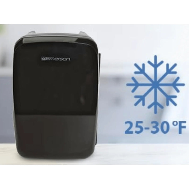Emerson Portable Mini Fridge Cooler Quiet w Secure Latch and Holds up - Puck's