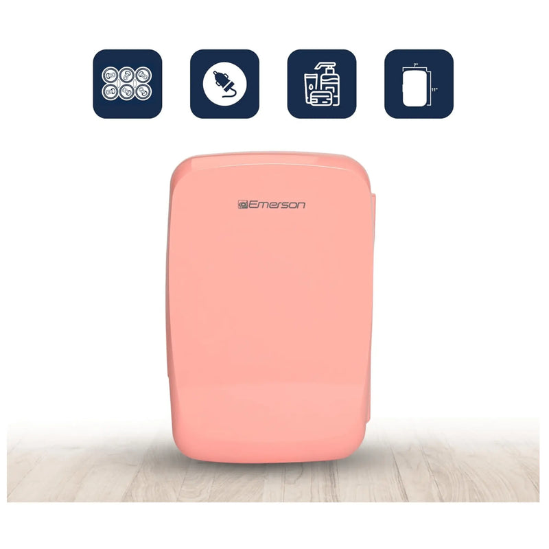 Emerson Portable Mini Fridge Cooler Quiet w Secure Latch and Holds up - Puck's