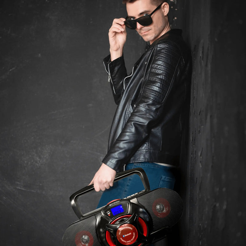Emerson Portable Stereo Bluetooth Boombox - Puck's