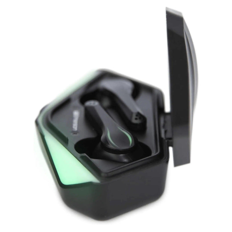 Emerson True Wireless Gaming Earbuds with Charging Case and Taking - Puck's