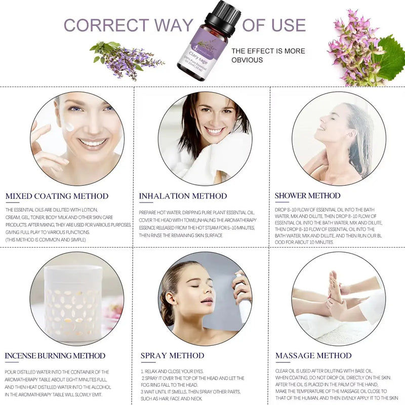 Essential Oils for Diffusers Home Essential Oil Aromatherapy Oil 100% Pure Essential Oils Set Candle Making Scents - Puck's