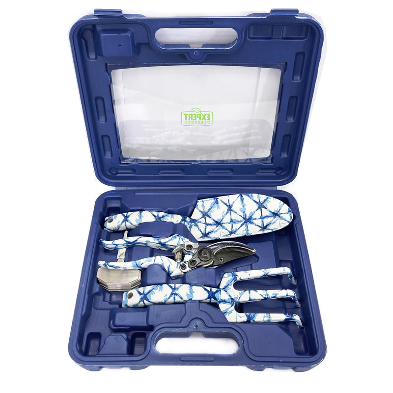 Shibori Gardening Tool Set with Carrying Case (23 Pieces) - Puck's