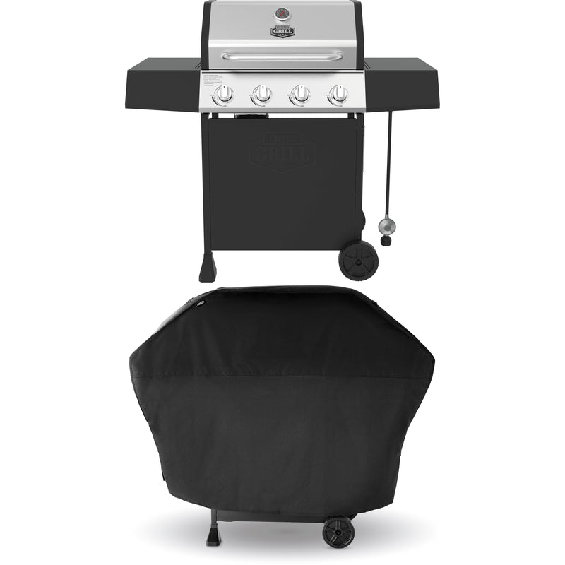 4 Burner Propane Gas Grill and Protective Soft Cover