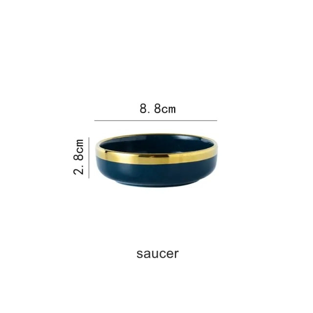 Blue Porcelain Dinner Plates - Puck's