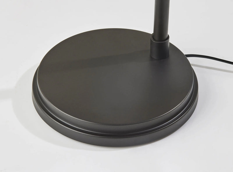 Farmhouse 60" 1-Light Floor Lamp, Black Metal Finish, Traditional, Adult Use. - Puck's
