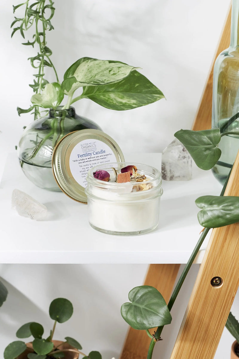 Fertility candle / crystal candle / abundance candle / butter me up - Puck's