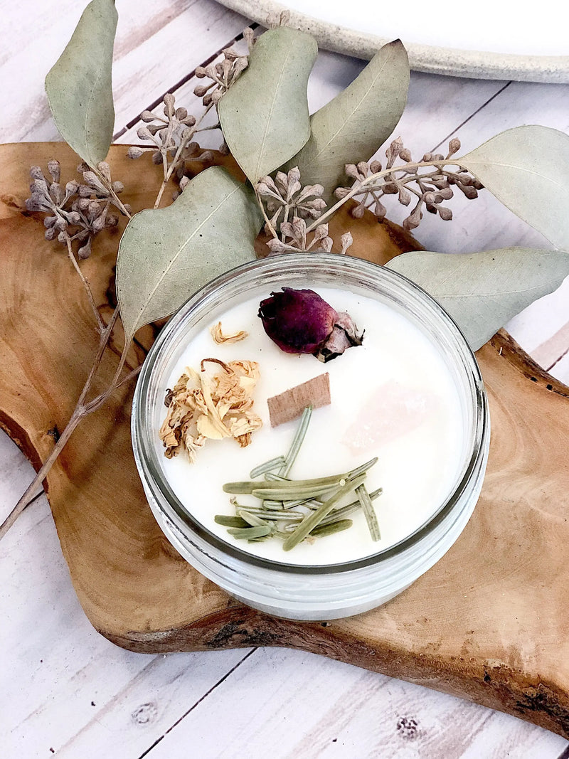 Fertility candle / crystal candle / abundance candle / butter me up - Puck's